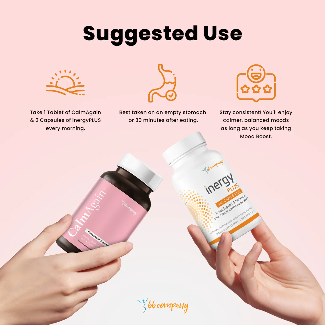 Mood Boost Bundle | For Anxiety, Mood & Fatigue Management | CalmAgain & inergyPLUS - Image 6